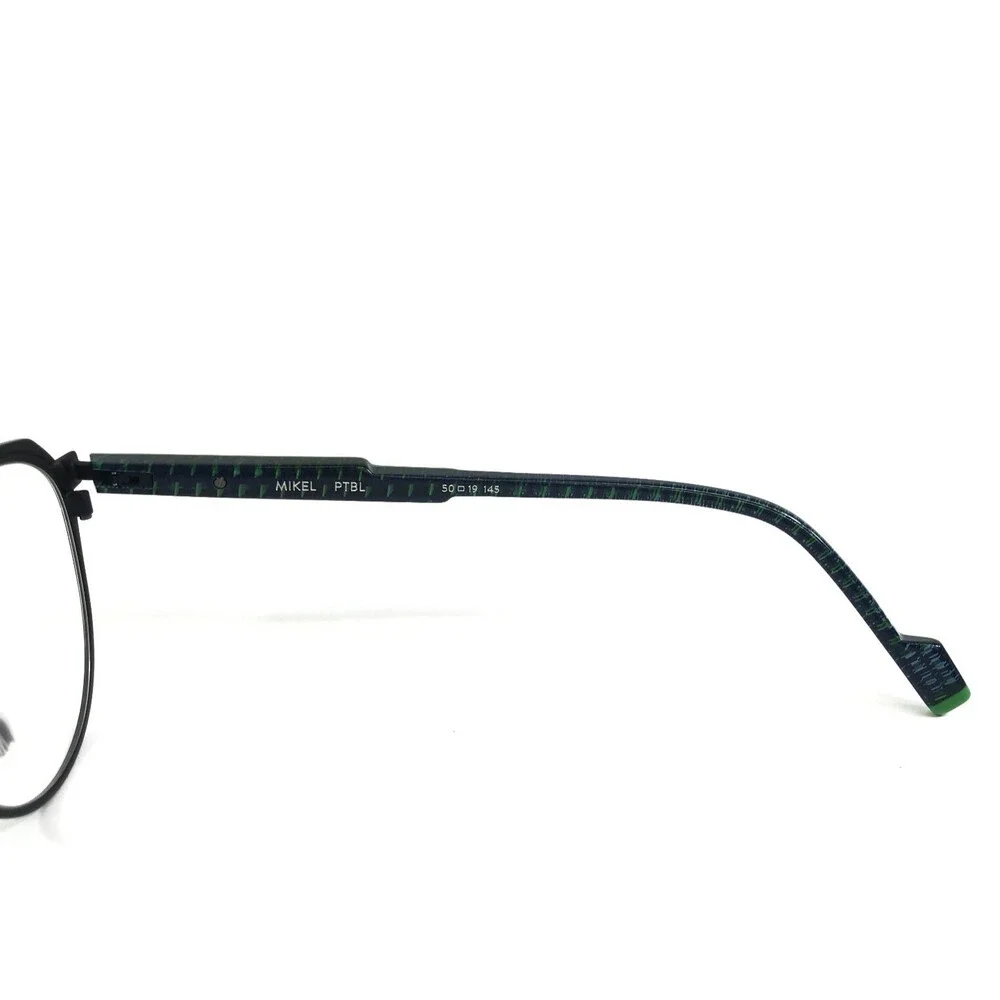 Etnia Barcelona Eyeglasses Frame MIKEL PTBL Petrol Blue Round Full Rim 50-19-145